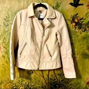 NWT Guess Bone Colored Detailed Jacket